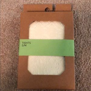 Tights white pattern